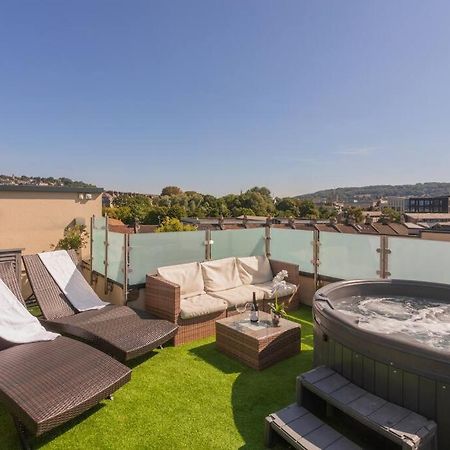 Stylish Penthouse Apartment With Hot Tub باث المظهر الخارجي الصورة